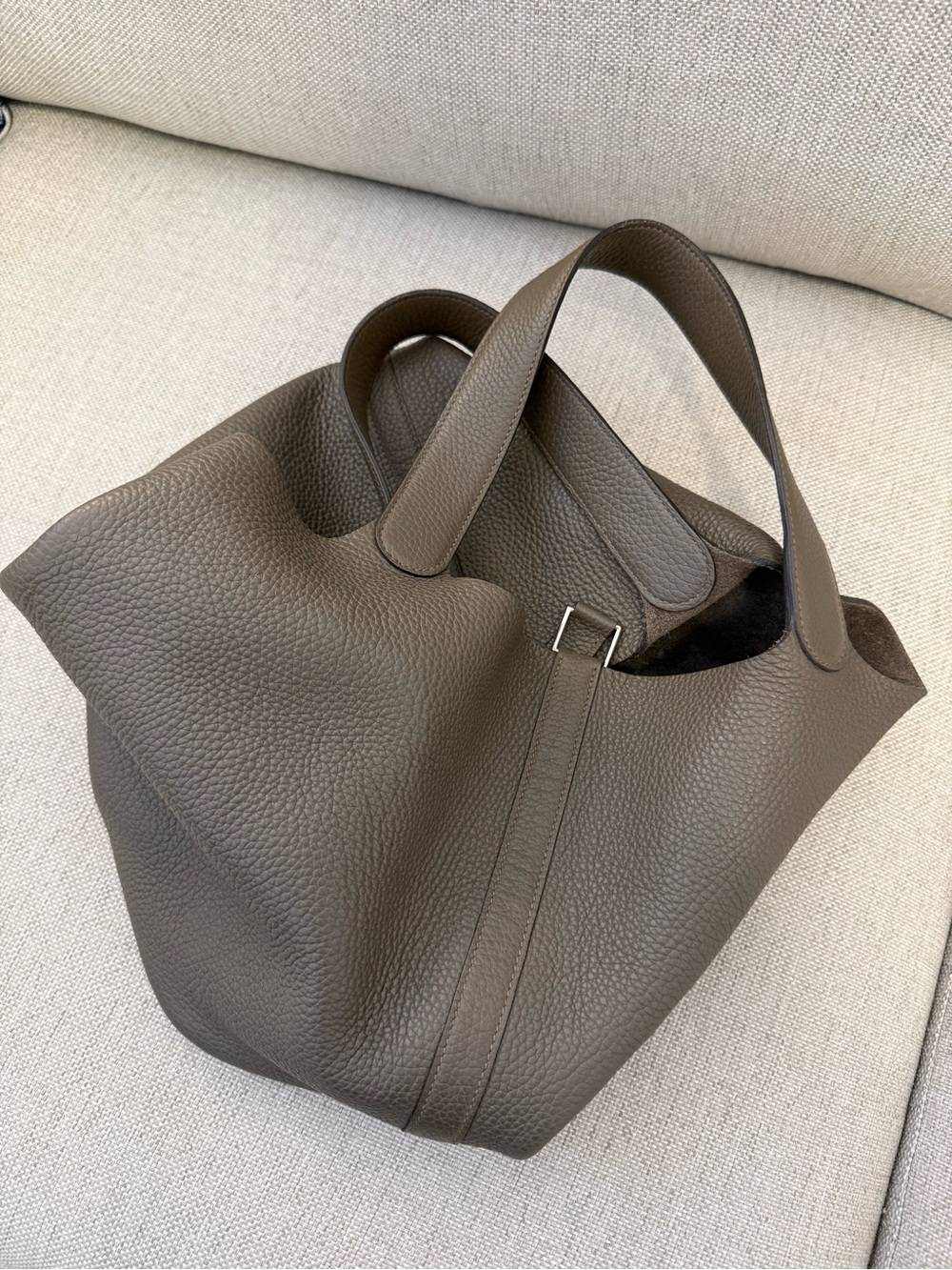 Hermes Picotin Lock GM Handbag Etain - Picture 12 of 12